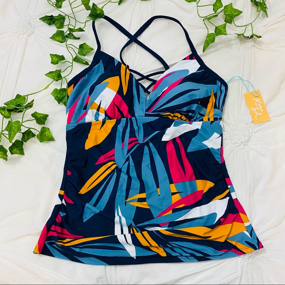 Pattern Swim Top